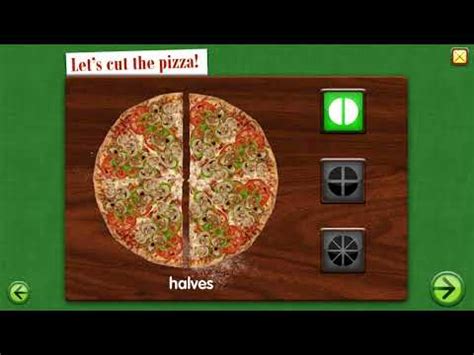 pizza fractions starfall - YouTube