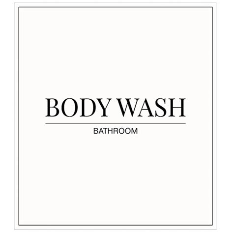 Sale Minimalistic Body Wash Label - The Label Lady