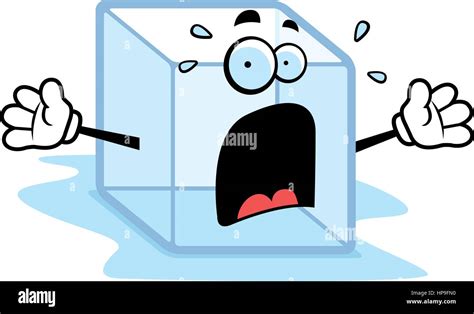 Ice Cube Melting Cartoon