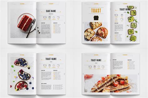 Cookbook Layout Template