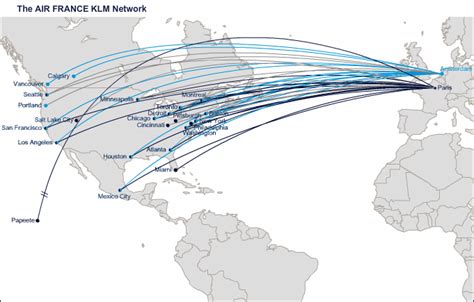 Air France Route Map - Terminal Map