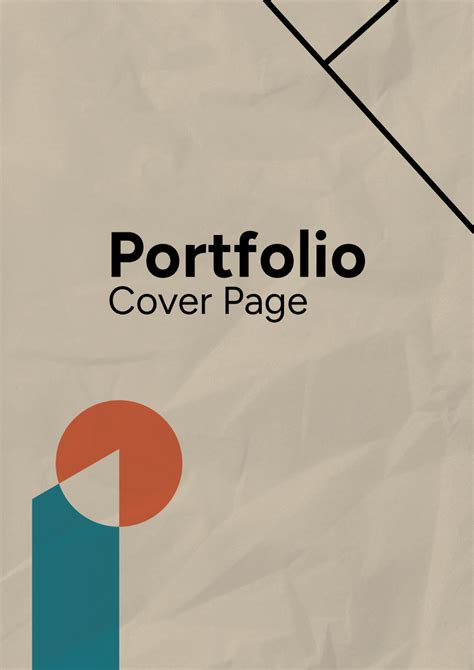 Portfolio Cover Page - Download | Template.net