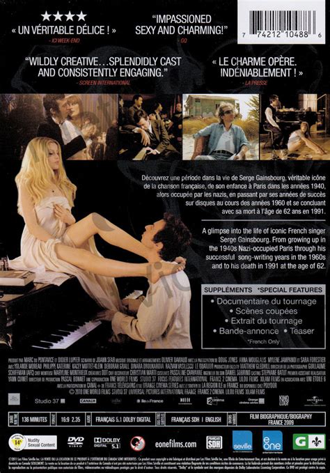 Gainsbourg (A Heroic Life) (Bilingual) on DVD Movie