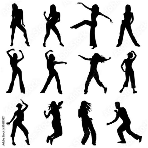 Zumba Fitness Silhouette Clip Art