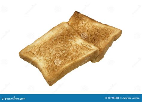 Two Sliced Toast Bread Slices Isolated on White Stock Photo - Image of ...