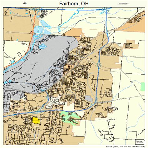 Fairborn Ohio Street Map 3925914