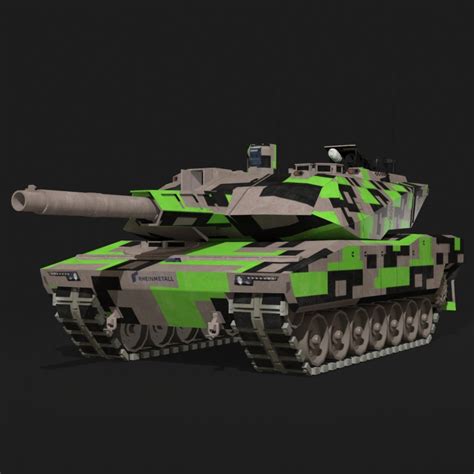 kf51 panther tank 3D 모델 - TurboSquid 1926699