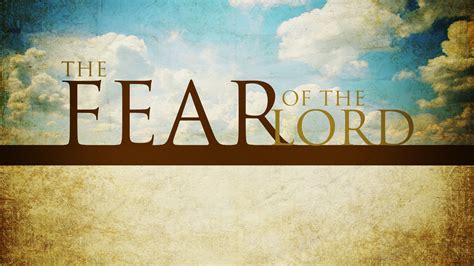 A Healthy Fear of the Lord - Travis Agnew