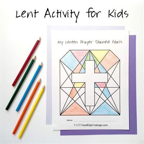 ACTIVITY: Lenten Prayer Stained Glass (Lent Activity for Kids) | Lenten ...