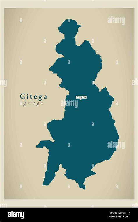 Modern Map - Gitega BI Stock Vector Image & Art - Alamy