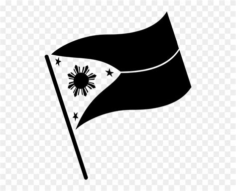 Philippine Flag Clipart Black And White