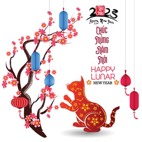 Happy lunar new year 2023, Vietnamese new year, Year of the Cat ...