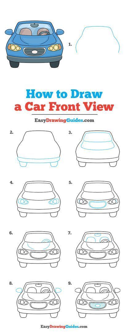 Car Drawings Front View