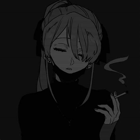 Dark Aesthetic Anime Girl Pfp