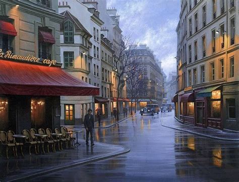 Beautiful Night Cityscapes Paintings | Night cityscape, Night cityscape ...