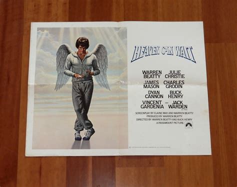 ORIGINAL MOVIE POSTER HEAVEN CAN WAIT 1978 FOLDED INTERNATIONAL HALF ...