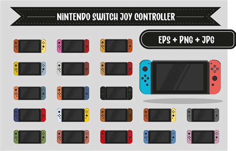 Nintendo Switch Joy Con Controller Graphic by Youcef RZ · Creative Fabrica