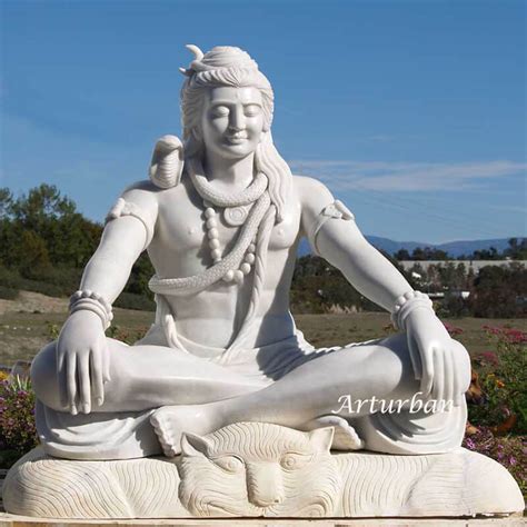 Meditating Shiva Statue, large marble lord shiva sculpture