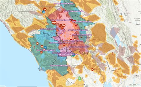 California Wildfire Evacuation Map: Kincade, Getty Fires Force More ...