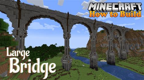 Minecraft: Large Bridge Design [Schematic Included] - YouTube