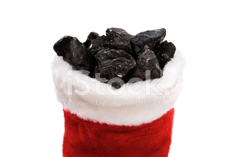 Christmas Stocking With Coal Stock Photo | Royalty-Free | FreeImages