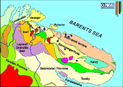 Mineral Deposits Map Kola Peninsula