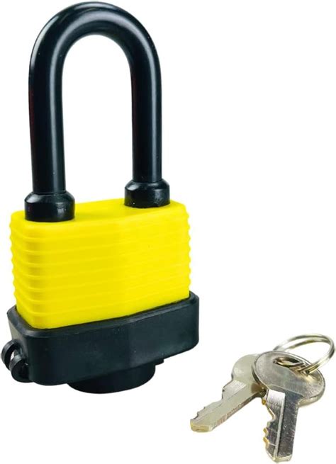 SAFEGUARD 1-5/8" Long Shank Waterproof Laminated Padlock Heavy Duty ...