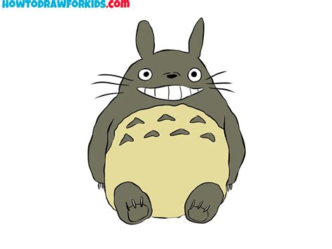 How to Draw Totoro - Easy Drawing Tutorial For Kids