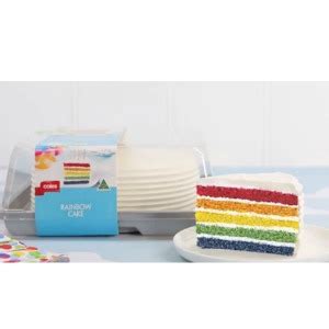 The Grocery Geek | Coles – Bakery – Rainbow Cake