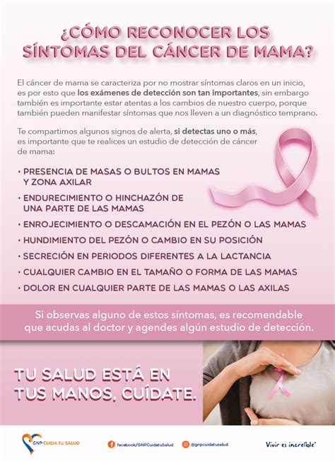 ¿Cómo reconocer los síntomas del cáncer de mama? - GNP cuida tu Salud