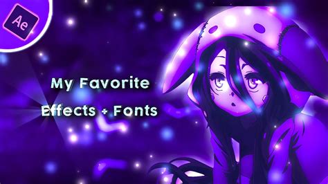 My Favorite Effects + Fonts | After Effects - YouTube