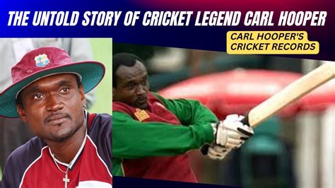 Carl Hooper's Unforgettable Career a Cricket Legend | #cricket - YouTube