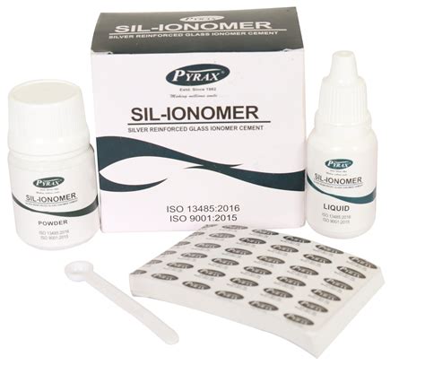 Pyrax SIL-IONOMER (Silver Reinforced Glass Ionomer Cement) – Pyrax Polymars