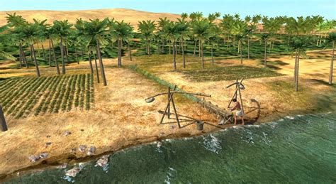 Ancient agriculture in the Nile Valley - 3D scene - Mozaik Digital ...