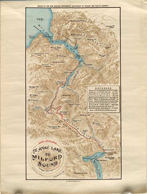 New Zealand : Te Anau Lake to Milford Sound : tourist foot road : 1904 ...