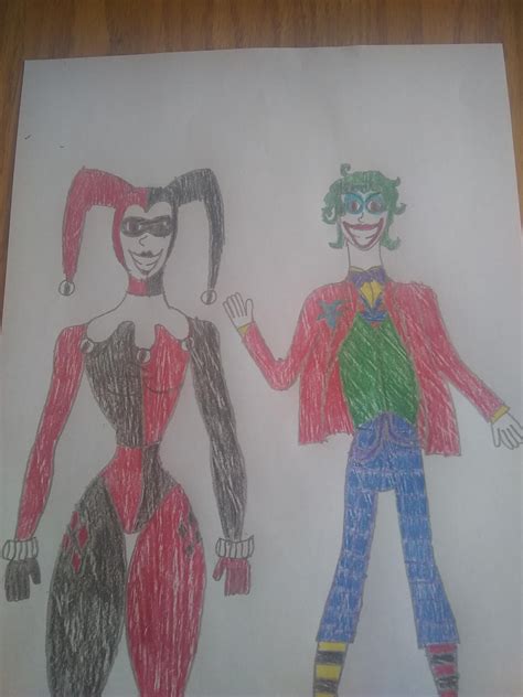 My personal fan art. I really like the way Harley came out! Joker ...