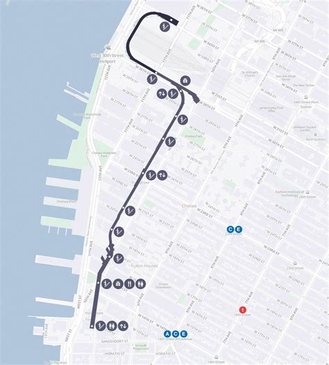 Map of The High Line in NYC. I really want to see it and walk it ...