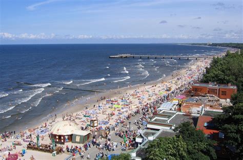 Kolobrzeg beach (distance view) Free Photo Download | FreeImages