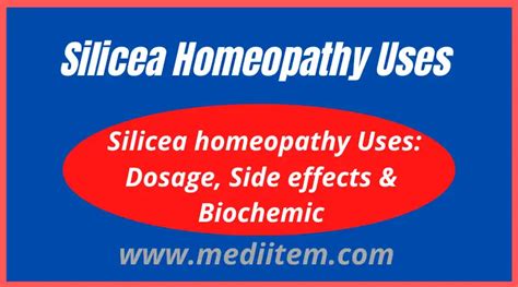 Silicea homeopathy uses: dosage, side effects & biochemic