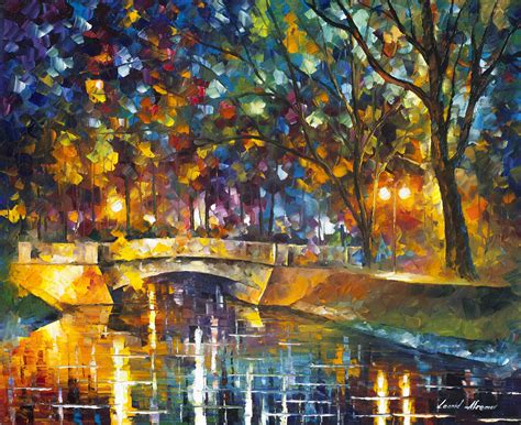 BRIDGE OF IMPRESSIONS - Palette Knife Oil Painting On Canvas By Leonid ...