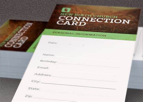 8 Church Connection Card Templates - EvangelismCoach.org