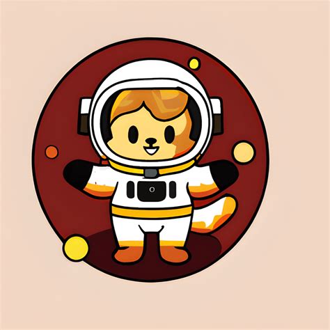 Lion in an Astronaut Suit in Space · Creative Fabrica