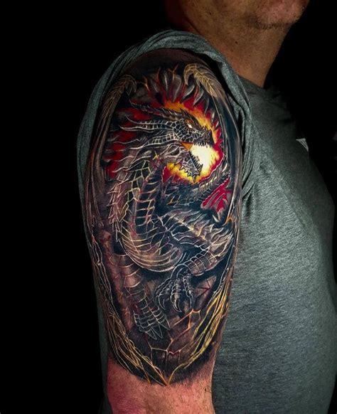 10 Best Fire Breathing Dragon Tattoo Ideas That Will Blow Your Mind ...