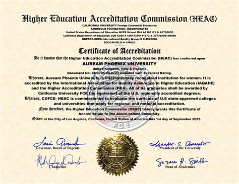 Auream Phoenix University Accreditations and certifications | Auream ...