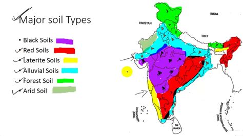 Physical Map Of India Soil