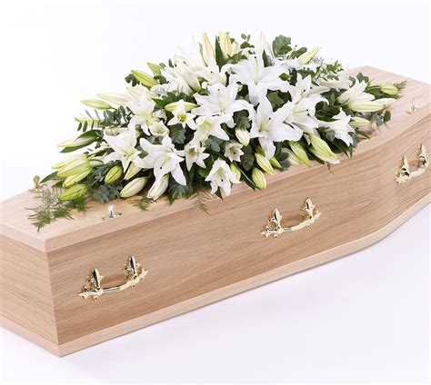 Lily Casket Spray White | Arbour Blooms