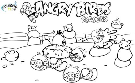 Angry Birds Season Coloring Pages | Team colors