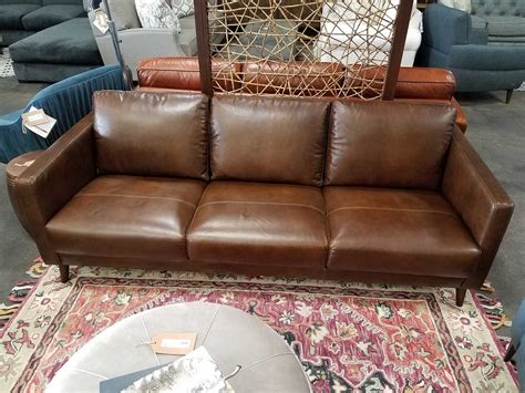 Furniture Outfitters - Modern Leather Sofa