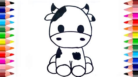 Cute Cow Coloring Pages For Kids