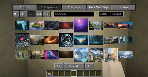 Immersive Paintings Minecraft Mod